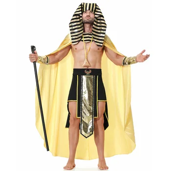 Čovjek Drevnog Egipta egipatski faraon Tutankamon-kralj odijelo Karneval Halloween Fantazija Cosplay Maske odijelo