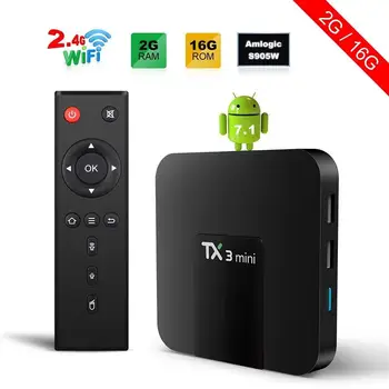 Tx3 mini tv box s905w TV box tx3 2 + 16g HD mrežni player Bluetooth 4K