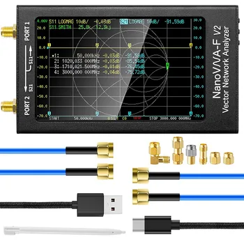 Vektorski mrežni analizator NanoVNA-F V2 50 khz do 3 Ghz Antenski analizator HF VHF UHF VNA 4,3 inča sa 5000 mah
