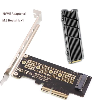 Kartica adaptera NVMe PCIe M. 2 SSD za PCIe 4.0 PCI Express X4 za M2 Karticu za 2230-2280 M. 2 SSD s aluminijskim hladnjaka