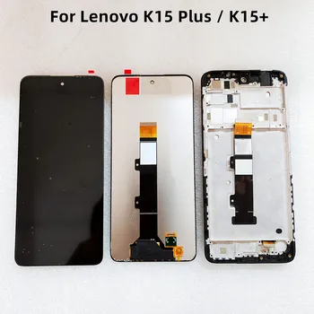 Originalni za Lenovo K15 Plus LCD-zaslon osjetljiv na dodir, senzor Digiziter sklop, zamjena za Lenovo K15 Plus s okvirom