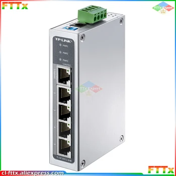 TP-Link 5 Luka 8 Priključaka na 100 M Industrijski Ethernet Preklopnik 100Base-T DIN-Rake Zid Kućište Od aluminijske Legure TL-SF1005 TL-SF1008