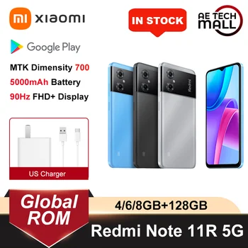 Globalna Ugrađena Memorija Xiaomi Redmi Note 11 R 11R 5G MTK Dimensity 700 Восьмиядерный Baterija 5000 mah 90 Hz 6,58 