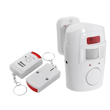 Infracrvena alarm sa senzorom pokreta MOOL -protuprovalni alarmni sustav s 2-crvenih daljinskih upravljača daljinski upravljač, pogodna za kuće/garaže/ prodavaonica