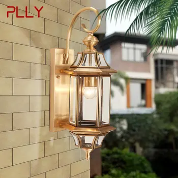 Moderni prikladniji mesinga zidna svjetiljka IP 65, Kreativni Dizajn, led bakar lampa-bra, Dekor za vaš dom Balkona