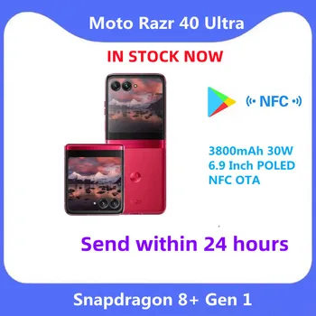 Originalni Smartphone Motorola Moto Razr 40 s Ultra Складывающимся Ekrana 5G Snapdragon 8 + Gen 1 3800 mah 30 W 6,9 Inča POLED NFC OTA