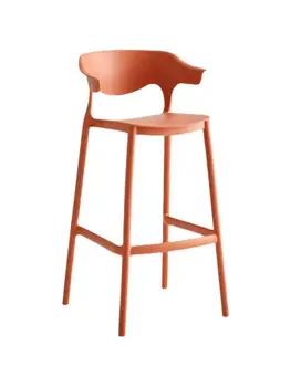 Skandinavski dizajn bar stolica Minimalistički stol na recepciji Plastični bar stolica Sa visokim stolicama Ins Celebrity Bar Na red