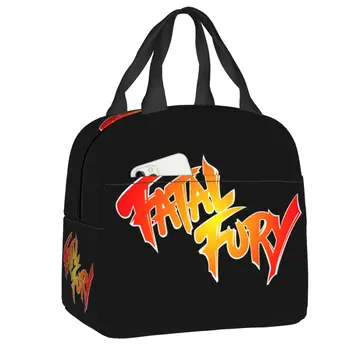 Fatal Fury Terry Богард Usamljena torba za ланча za žene, za Višekratnu upotrebu термоохладитель, Ručak-boks, pakete za piknik, posuda za jelo