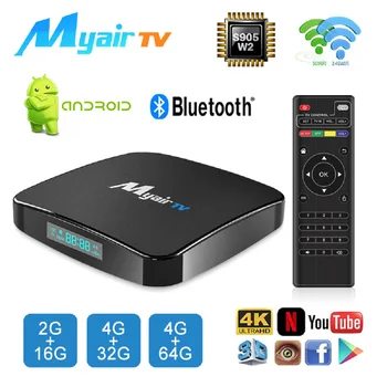 2023 MyairTV W2 Smart TV Box Amlogic S905W2 Android 11 2G16GB Podrška za AVI Wifi BT media player TVBOX 4GB32GB pojedinca ili kućanstva 4GB64GB