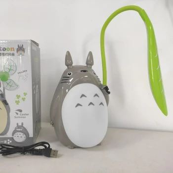 Svjetiljka s Totoro za djecu, USB punjenje za odrasle Djevojke, Prijenosni Led žarulja, Anime-noćno svjetlo za vrtić, Silikon svjetiljka s Totoro