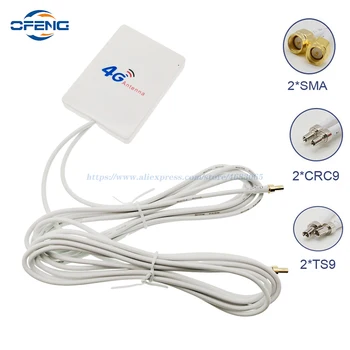 4G LTE Antena Router Vanjska Antena 3G TS9 CRC9 SMA Konektor za 4G LTE i Kabel od 2 M Za Huawei, ZTE 3G 4G LTE Modem Router