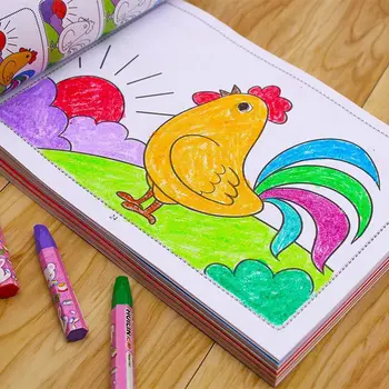 Ilustrirana knjiga knjige za djecu bojanje knjige, dječje piskarati po 2-3-6 godina grafiti bojanje ilustrirana knjiga, Knjiga sa slikama skup