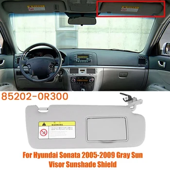 1 Kom. Desni cestovni Unutrašnji štitnik od sunca, štitnik za sunce, Ogledalo, Plastika Za Hyundai Sonata NF NFC 2005-2009, siva štitnik za sunce