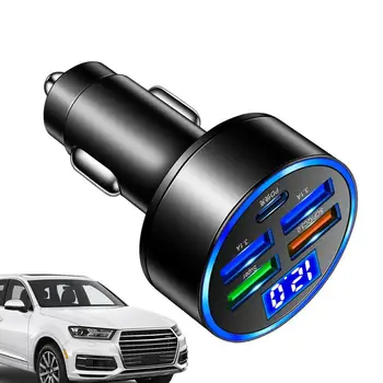 Brzi punjač Digital display Auto Oprema s led 66 W Brzo punjenje Punjač za telefon Zaštitna punjenje priključka punjača