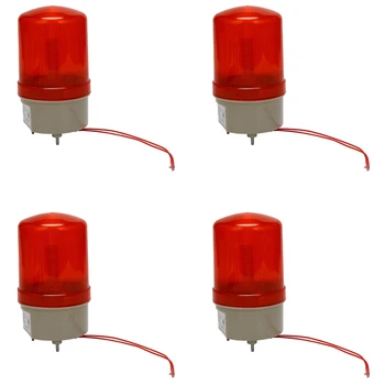 4X Industrijska treperi zvučni alarm, BEM-1101J 220, crvene led signalne svjetiljke, акустооптическая alarm, Rotirajuća lampa