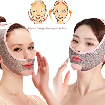 Reducer Beauty Maska za Zatezanje Brade, Maska za lice, Maska za spavanje, Maske za korekciju linije lica, Pojas Za Mršavljenje, Face lifting, V-Oblika Lift B0F6