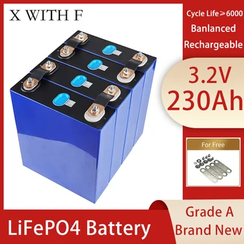 3,2 V 230Ah LiFePO4 baterija baterija baterija baterija Baterija 4/8/16/32 kom. Punjiva 100% Pun Kapacitet Litij-ionska Baterija s Dubokim Ciklusom Za RV