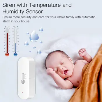 Home Control App Intelektualni Hygrometer Tuya Bežični Senzor termometar Grafiti Smart ZigBee Senzor za temperaturu i vlagu