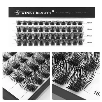 Winky Beauty Clusters MIX URADI Individualne Trepavice, Pramen Trepavice, Segmentirani Iznad Trepavica, Profesionalni Alati Za šminkanje