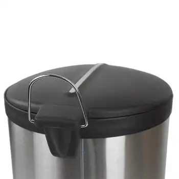 Литровое Mat smeće od nehrđajućeg čelika s plastičnim krovom, Srebro kantu za kuhinje, kupaonice, Automatsko smeće gallo