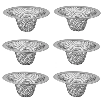 Skup сливных filtera za kuhinje i kupaonice od dugotrajan nehrđajućeg čelika (6 komada)