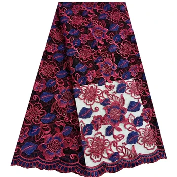 Novi trodimenzionalni dvije boje vez, водорастворимое čipke s punim vezom, afričke modni haljina high-end cheongsam dresse
