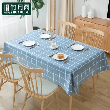 Stolnjak od PVC-a, vodootporna i otporna na ulje pravokutni stolnjak za stolom, mat površine tea