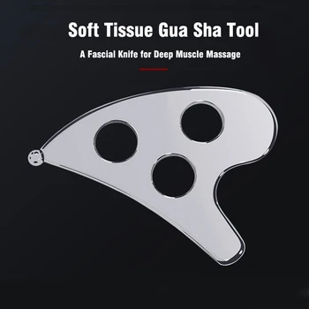 Scraper Gua Sha od nehrđajućeg čelika, alat za masažu IASTM, za oporavak fascije, mišićno tkivo, Pametne alate, olakšanje boli, opuštanje tijela