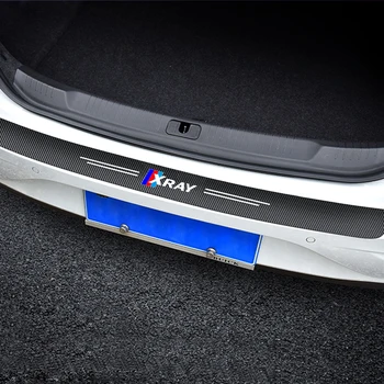 Automobilska oznaka na vrata od karbonskih vlakana, ukras prtljažnika za Lada XRAY, auto oprema