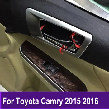 Auto-Pribora Za Toyota Camry 2015 2016 Unutarnja Vrata Ručka Maska Poklopca Zdjele Naljepnica Mat