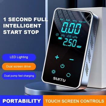 Digitalni Tlakomjer USB Punjiva Auto-Električna Pumpa LCD Zaslon Mini-guma opremanje 150PSI za Auto, Moto, Inflacije