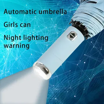 Veliko ветрозащитный automatski kišobran sa ugrađenu svjetiljku - idealan za sve vremenske uvjete dodatnu opremu za vaš aktivan odmor