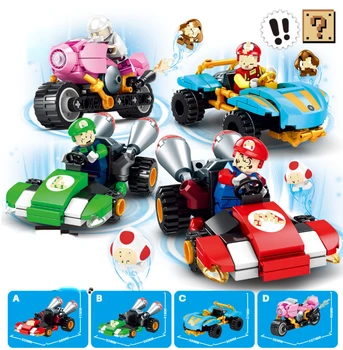 Super Mario Utrke građevinski sklop, Crtani igračke-slagalice za dječake i djevojčice u poklon