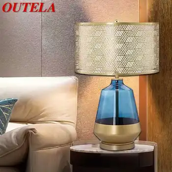 OUTELA Nordijsko moderne lampe za Moderne umjetničke plave Boje za dnevni boravak, spavaće sobe, hotela, Led lampe za čitanje s individualnosti i originalnosti