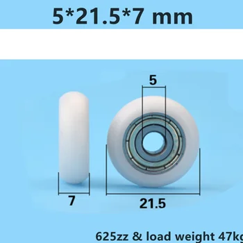 1 kom 625zz & 5 *21,5 * 7 mm POM Arc Sferne 3D Pisač Europskog Standarda 2020 Ministar Koloturnik Od Najlona plastikom Ležaj Remenice