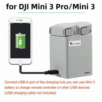 Punjač za DJI Mini 3 Flight Battery Charging Dvostrani Punjenje Hub za DJI 3 Mini Pro Power Bank Pribor za Trutovi