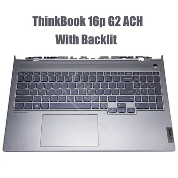 Rusko-američka tipkovnica za Lenovo ThinkBook 16p G2 ACH sa držačem za ruke Topcase s pozadinskim osvjetljenjem