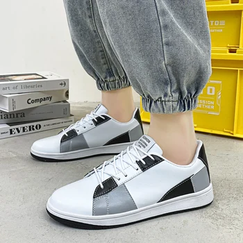 Na proljeće Novi Modni Personalizirane cipele za desktop igara, Omladinska Sportska obuća na otvorenom, Muška Ulica Studentski Trend i Casual Mala Bijela cipele