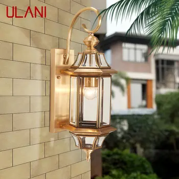 ULANI Moderan Vanjski prikladniji mesinga Zidna Svjetiljka IP 65 Kreativni Dizajn LED Bakra Bra Dekor za vaš Dom Balkona
