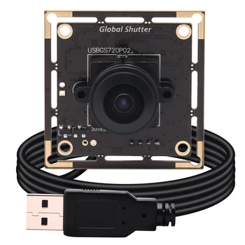ELP 720P Širokokutni 180 Stupnjeva Fish Eye s Globalnim Zatvaračem USB Modul kamere 60 sličica u sekundi Aptina AR0144 Web kamera za Mac, Linux i Android, Windows