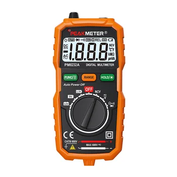 Peakmeter PM8232A Prijenosni Digitalni Multimetar sa Automatskim Rasponom s Definicijom NCV Mjerenje Baterije Voltmetar ac dc