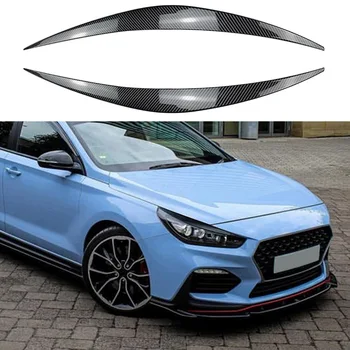 Sofisticiranost oznaka za obrve Automobila, 1 par/2 kom, 3D naljepnica za obrve svjetla, svijetlo crna, za Hyundai I30 MK3 2017-2020