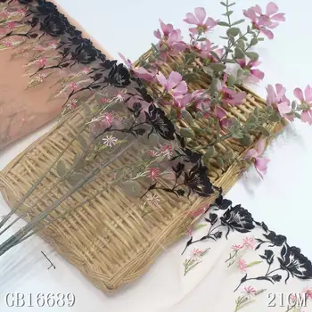 31 yard hot-prodaja kvalitetnih mrežaste tkanine, čipke ili boje kože s čipke obloge u obliku cvijeta za žene