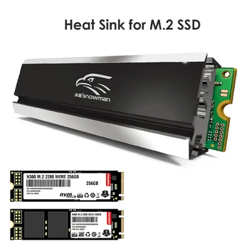 M. 2 SSD NVMe Hladnjak Cooler 2280 Statički Radijator tvrdog diska M2 NGFF PCI-E NVME Aluminijski Radijator za Hlađenje Термопластичная Šine