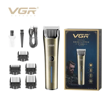 VGR Trimer za kosu Podesiva Stroj za Šišanje Kose Bežični Stroj za šišanje Profesionalni Stroj za šišanje kose, Metalni Trimer za muškarce V-669