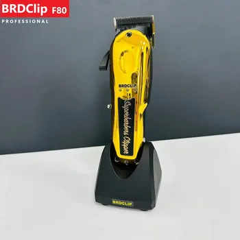 BRDCLIP Profesionalni Stroj za šišanje kose na bazi ulja glavom od золотоуглеродистой čelika sa keramičkim nožem, snažan električni trimer s punjenje baze F80