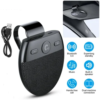 Komplet za automobil bez uporabe ruku, kompatibilan s Bluetooth, Bežična speakerphone, multi-point zvučnik BT Manos Libres Coche