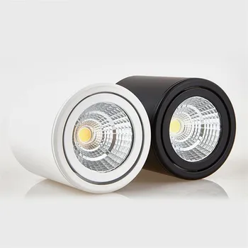 High-end Rotirajuća Lampa COB LED SA Površnim Montaže, Cilindrična Stropna Svjetiljka 7 W 9 W 12 W 15 W 18 W, Podesivi Spot Lampa AC85-265V
