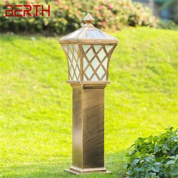 VEZ Vanjski Osunčani Travnjak Svjetlo Retro Vrt Svjetiljka Svjetiljka LED Vodootporna Dekorativni za Kućnog Dvorišta