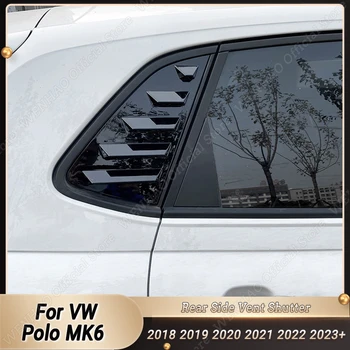 ABS Poklopac vrata stražnjeg stakla za vozila VW Polo MK6 2018-2023 + Sjajne crne naljepnice, Uređenje Sjenila, Modificirane Pribor